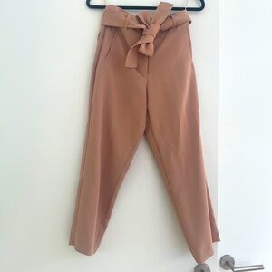 Aritzia Wilfred Tie Front Pant Blush 4